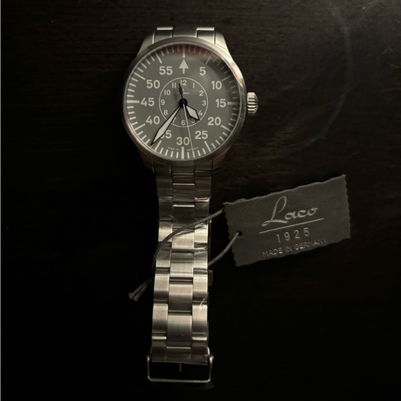 LACO Aachen Grau Pilot Watch 42mm - Picture 4 of 6